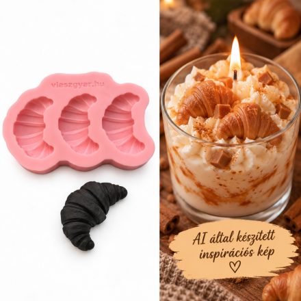  Viaszgyár egyedi croissant szilikonforma 