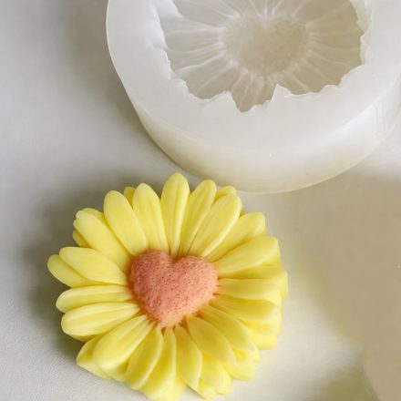 Szív alakú napraforgó szilikon forma