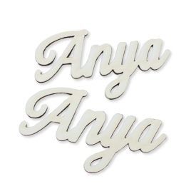 Anya  felirat - fehér 10cm 2db