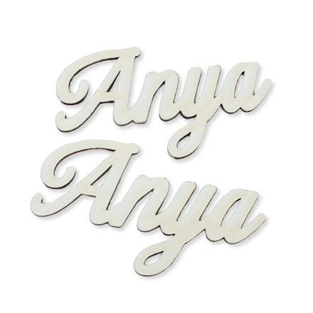 Anya  felirat - fehér 10cm 2db