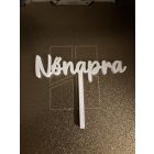 Egyedi, 1 szavas beszúrós felirat – gyertya és virágboxokhoz