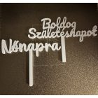 Egyedi, 2 szavas beszúrós felirat – gyertya és virágboxokhoz