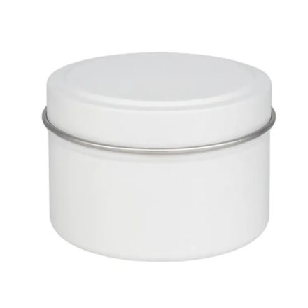 Fémdoboz gyertyatöltéshez - 240 ml Fehér