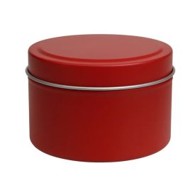 Fémdoboz gyertyatöltéshez - 240 ml Piros