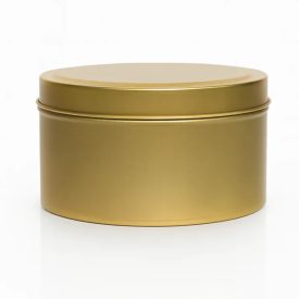 Fémdoboz gyertyatöltéshez - 360 ml - Arany