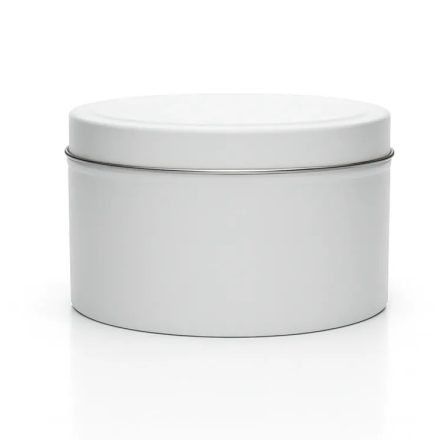 Fémdoboz gyertyatöltéshez - 360 ml - Fehér