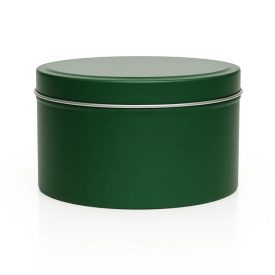 Fémdoboz gyertyatöltéshez - 360 ml - Zöld