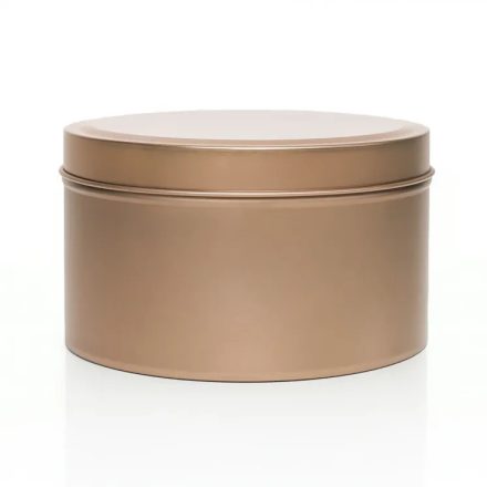 Fémdoboz gyertyatöltéshez - 360 ml - Rózsaszín arany