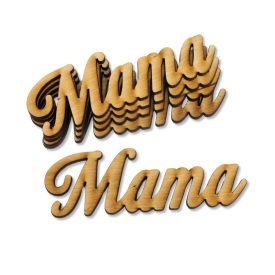 Mama felirat 10cm 5db