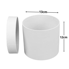 Papírdoboz henger fehér 13*12cm