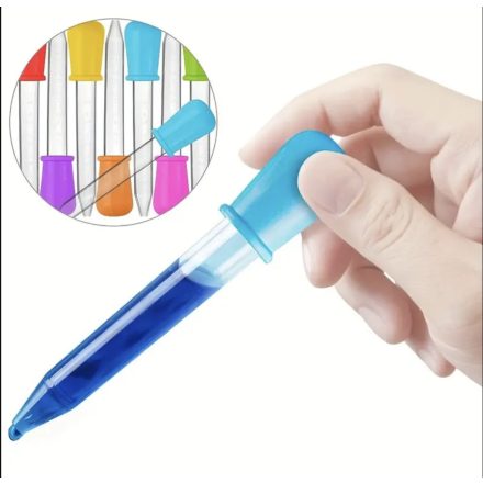 újrahasznosítható pipetta 5 ml 1 db (véletlenszerű színű) 