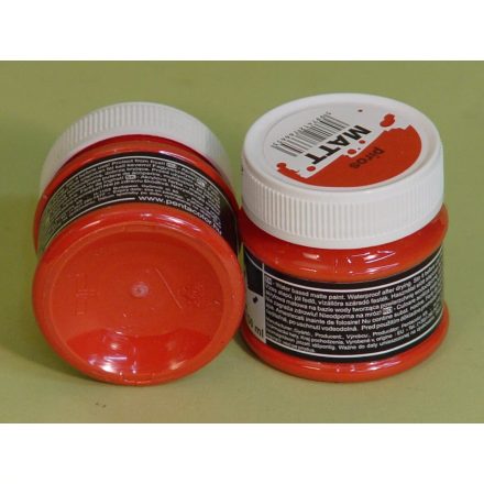 Pentart Matt akrilfesték 50ml piros