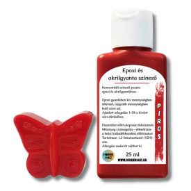 SZÍNEZŐPASZTA - PIROS - AKRILGYANTÁHOZ - 25 ML 