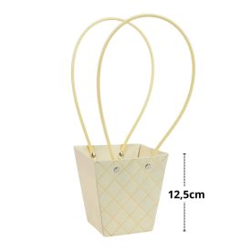 mintás virágtasak - krém