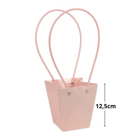 mintás virágtasak - rózsaszín